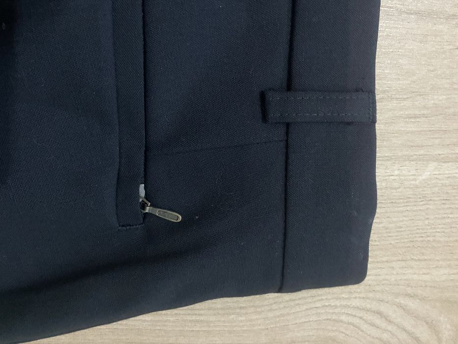 Westbury 50 L męskie spodnie czarne eleganckie wełna