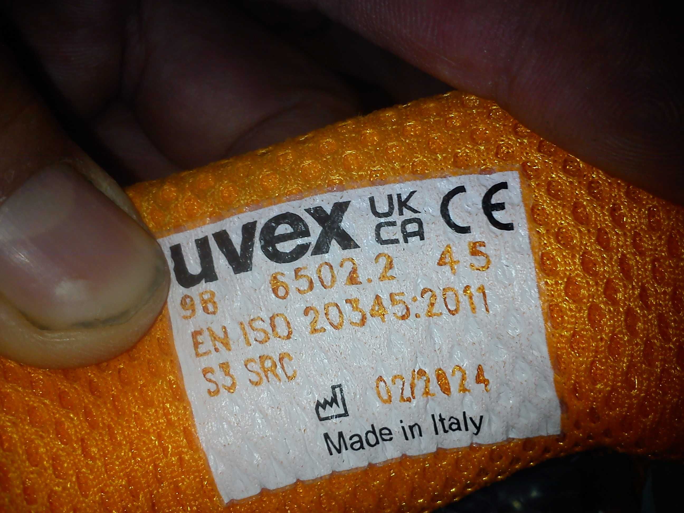 uvex 45/45,5/29,5 cm wodoszczelne kóra jak nowe czarne