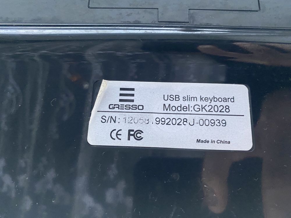 Клавіатура Gresso GK-2028 USB, Black