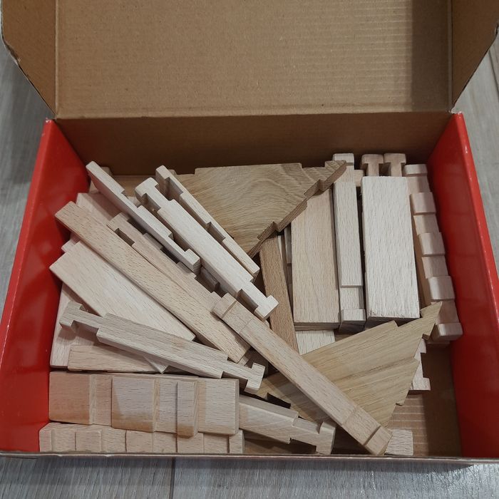 Скарбничка дерев'яний конструктор Ігротеко Еко дім, хатинка,