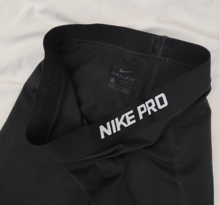 Спортивні лосини з логотипом Nike pro легінси для занять спортом лого