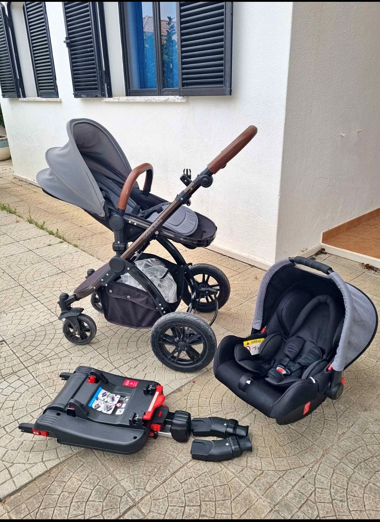 IckleBubba travel system basinet pram carseat isofix Sistema de viagem
