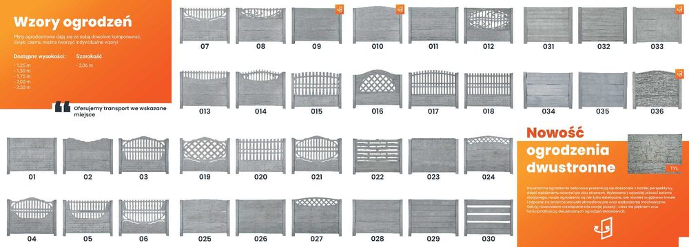 Ogrodzenia betonowe PRODUCENT!!!