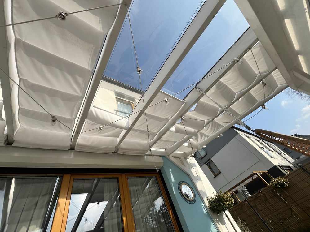 Zadaszenie tarasu pergola ruchome deseczki