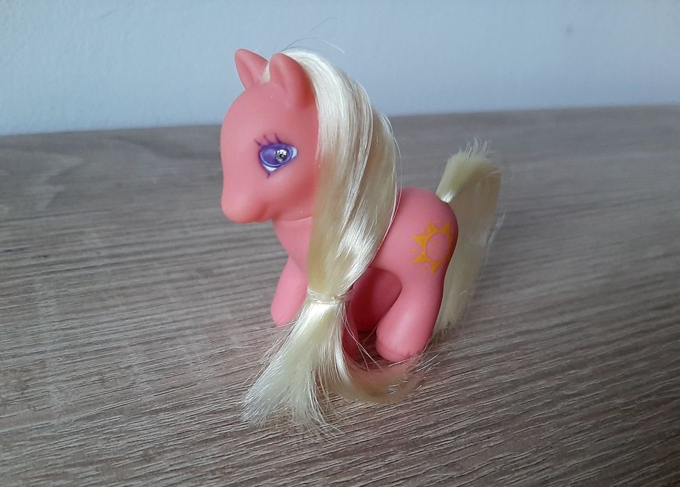 Mały Kucyk Baby Sunbeam My Little Pony G2 Różowy Żółty 2000 Sparkle