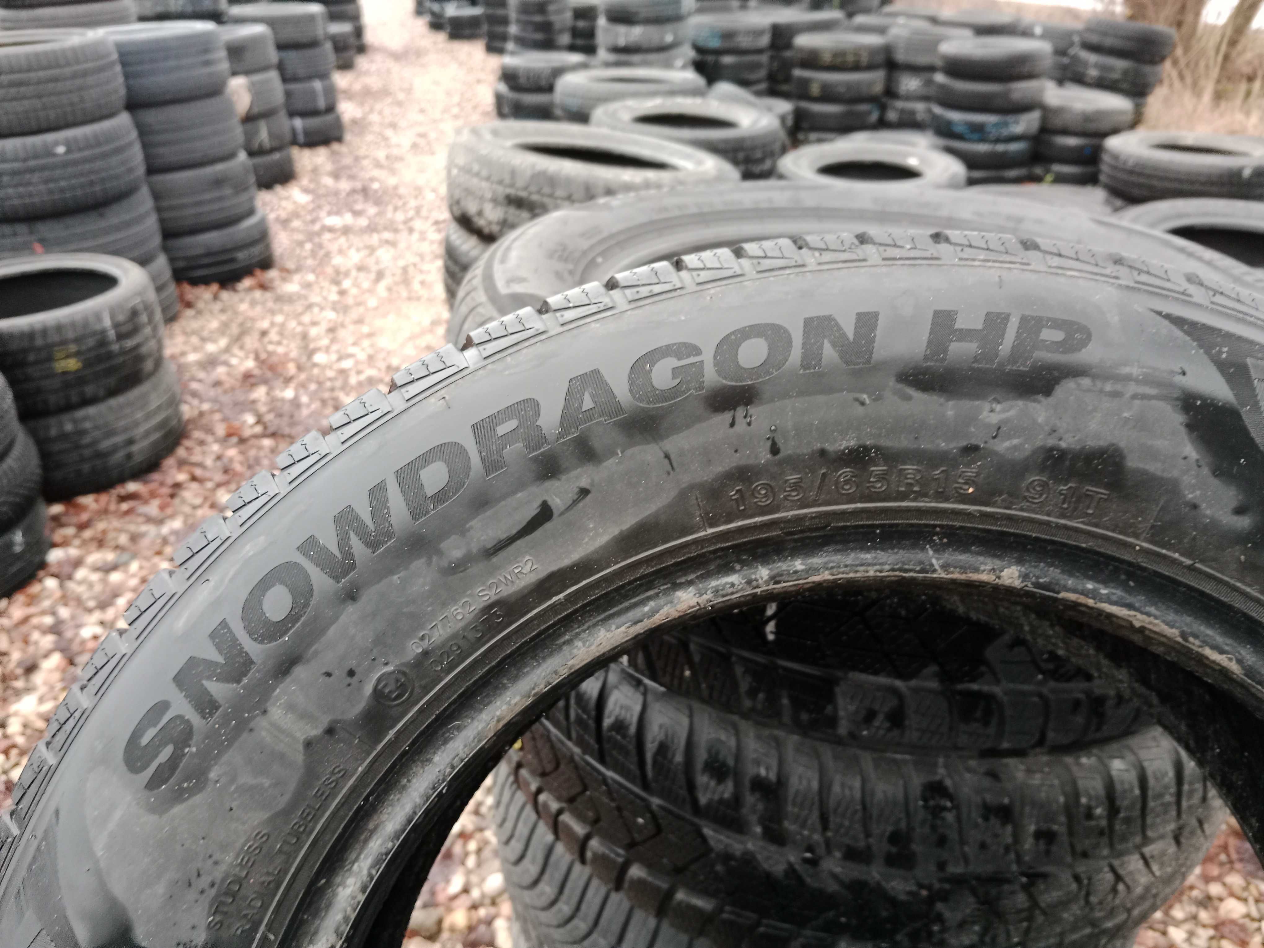 Opona używana 195/65R15 Imperial Snowdragon HP 1szt.