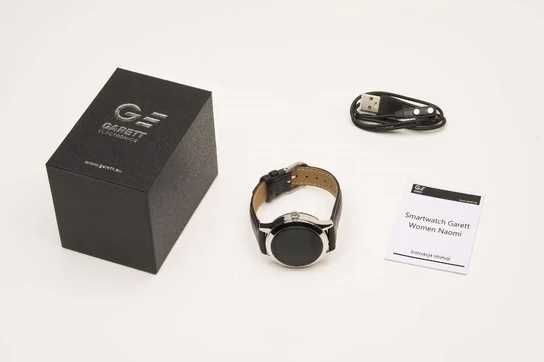 Smartwatch damski Garett, Naomi, czarny, skórzany jak za darmo