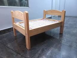 Lozeczko dla lalek drewniane ikea z kolderka stan b dobry