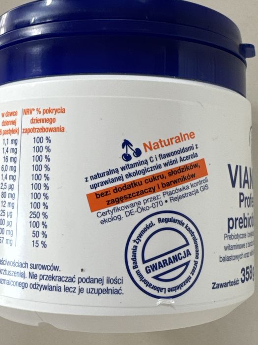 Prebiotyki Vianesse Naturalne