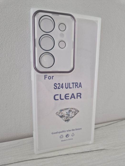 Protective Lens Case do Samsung Galaxy S24 Ultra biały clear