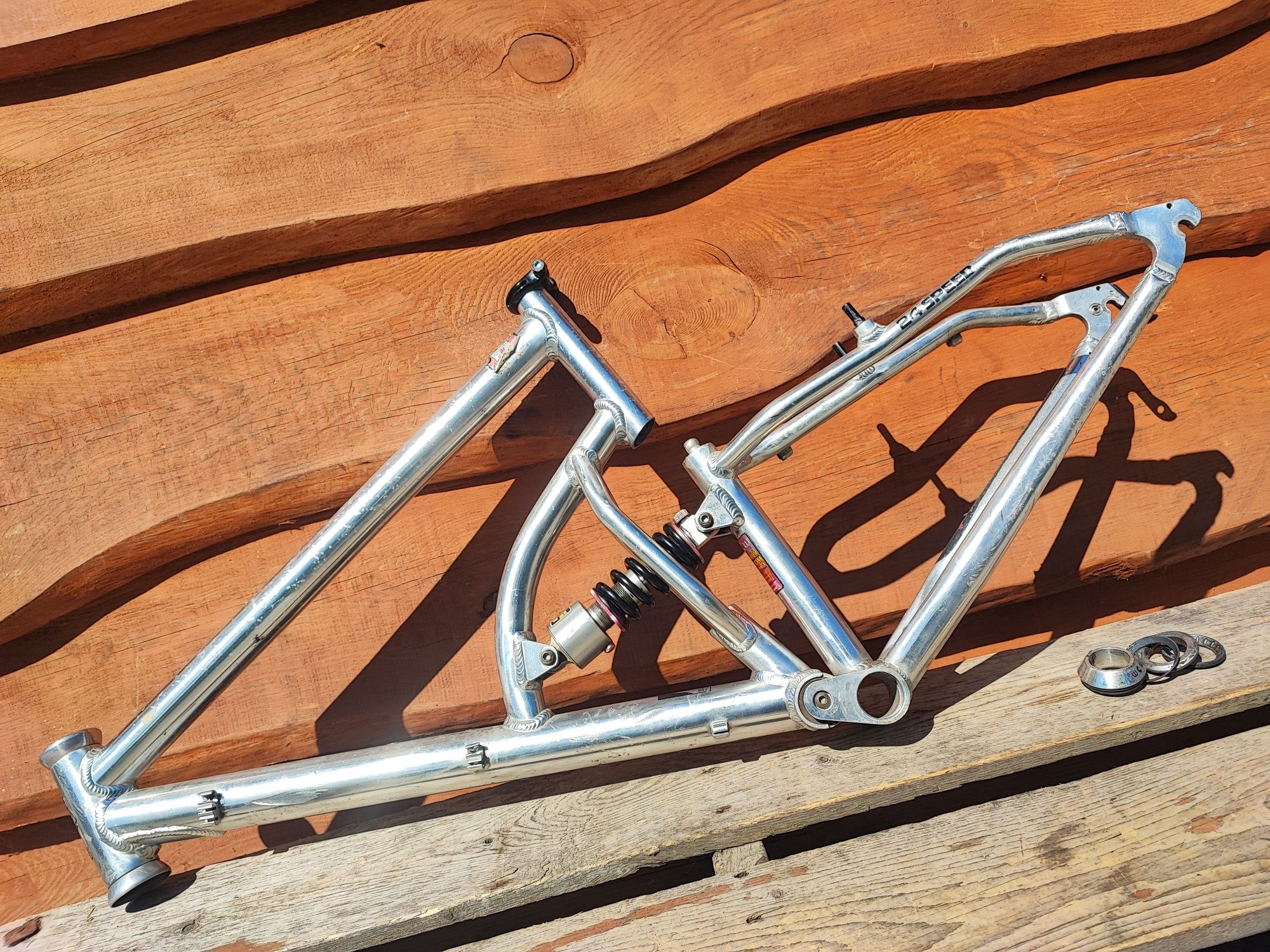 Rama rowerowa full Red Bull alu 26" RST WCW Retro MTB