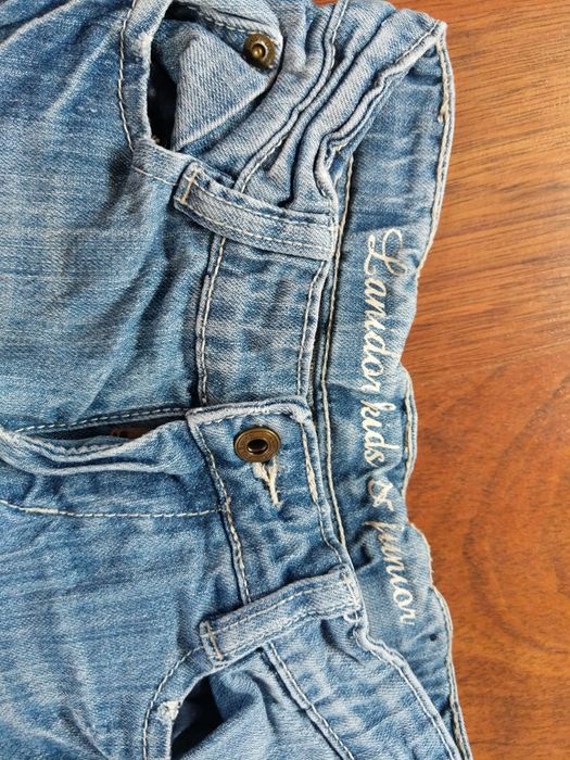 Lote 3 calças ganga menina 5-6 anos (1 par é marca Lanidor)