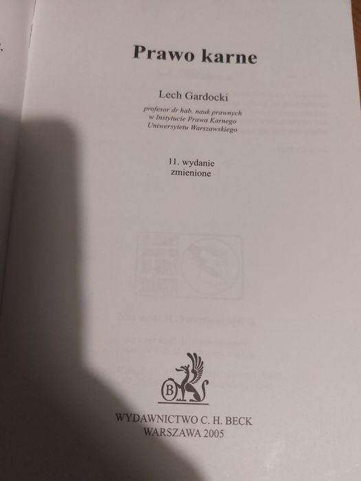 Prawo karne Lech Gardocki