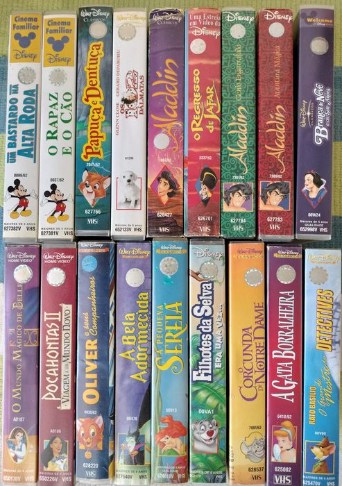 Filmes Cassetes VHS Disney Infantis