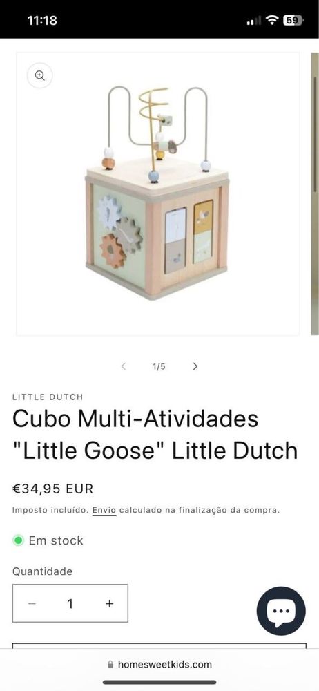 Cubo multi actividades Little Dutch