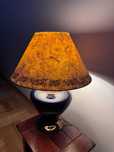 Vintage/Retro Vidović Lampa stołowa, nocna, ceramiczna, niebieska 50cm