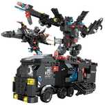 Klocki Policja Samolot Robot Mech Transformer kompatybilne z LEGO NOWE