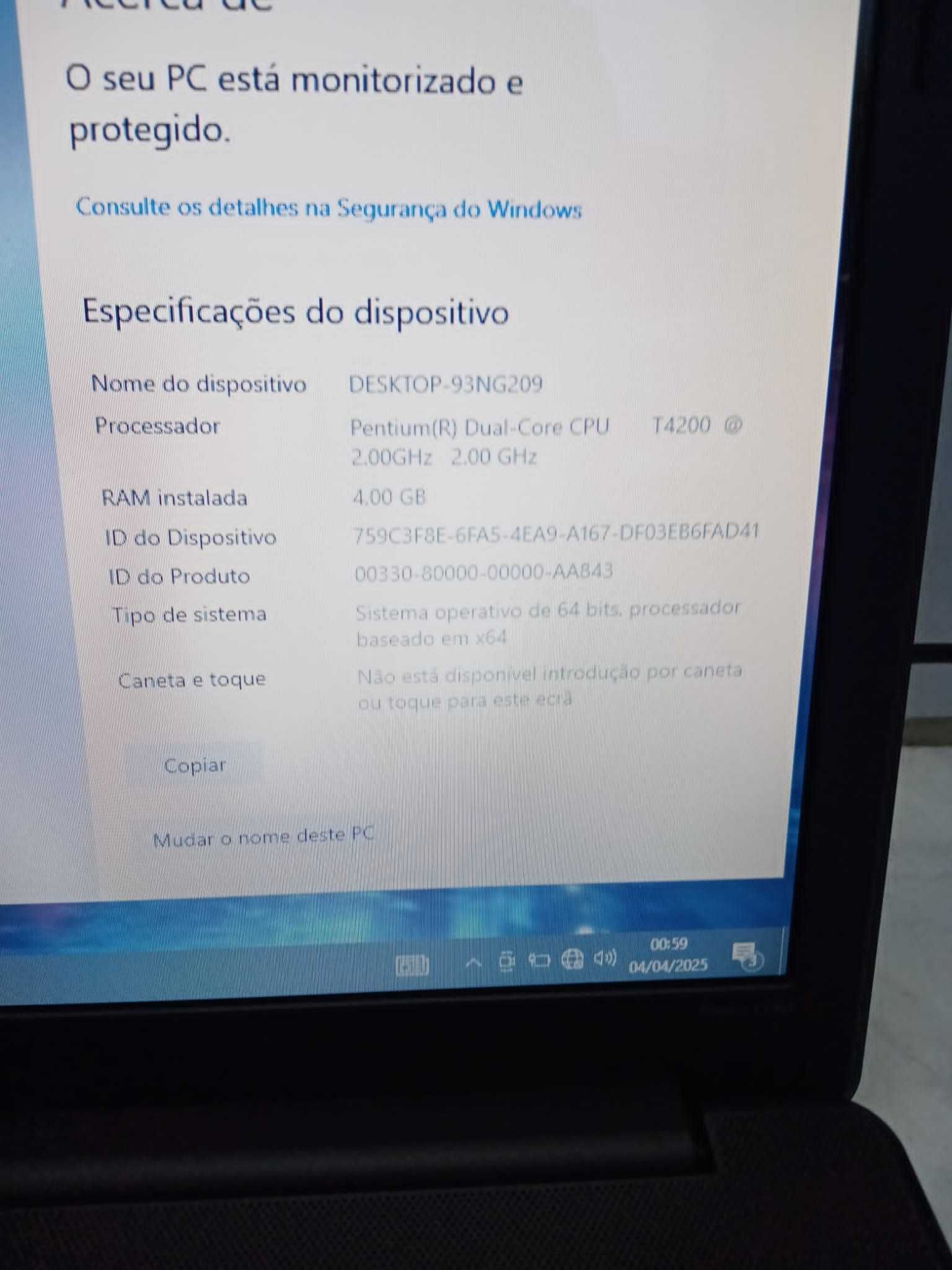 Portátil HP Modelo CQ61
