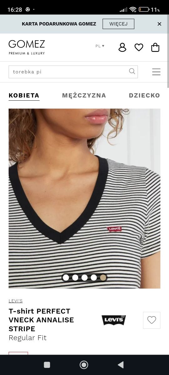 T shirt Levi's  nowy