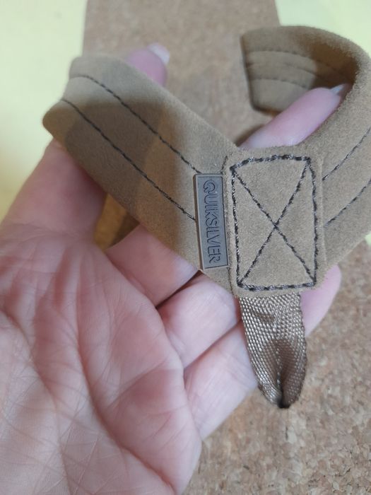 Коркові шкіряні сандалі в'єтнамки шльопанці Quiksilver