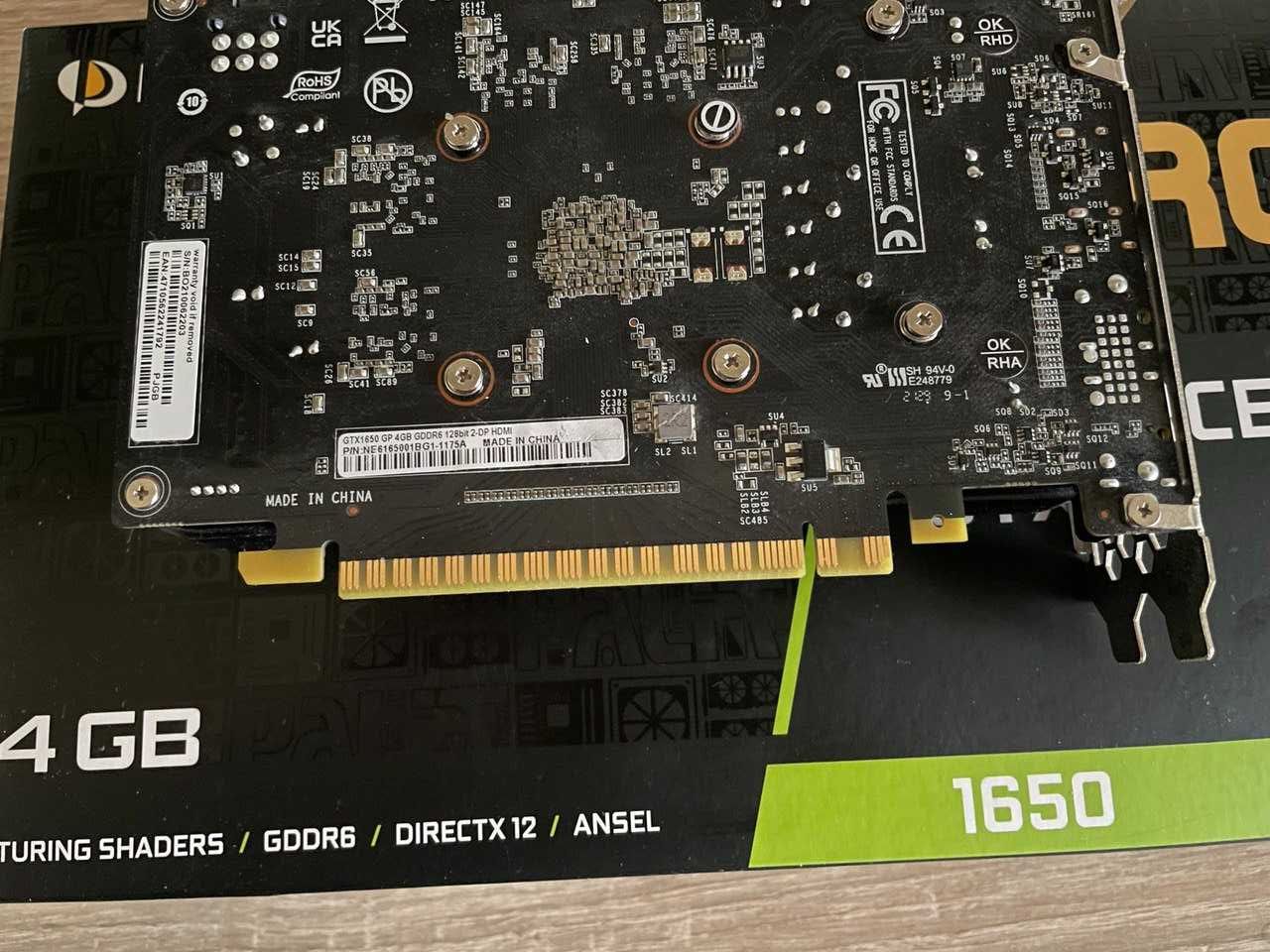 Geforce GTX 1650 D6 GP 4Gb GDDR6 128 bit Palit