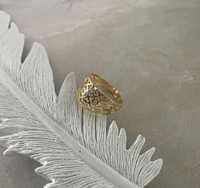 Złoty pierścionek NOWY pr. 585 Piękny Cyrkonia Polecam !