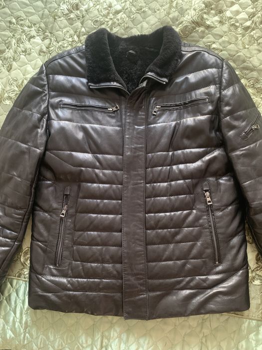 Чоловіча зимова куртка. Натуральна шкіра ідеал!