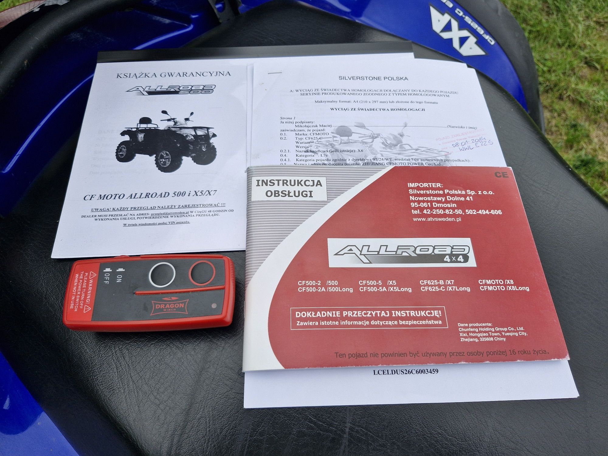 QUAD | CF MOTO 625 X6 2013r EFI Long 4X4 + wyposażenie | SALON POLSKA