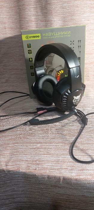 Навушники  Cyboo З RGB підсвіткою