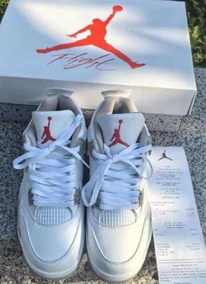 Buty meskie Mokasyny Jordan_4_Retro_White_Oreo R42