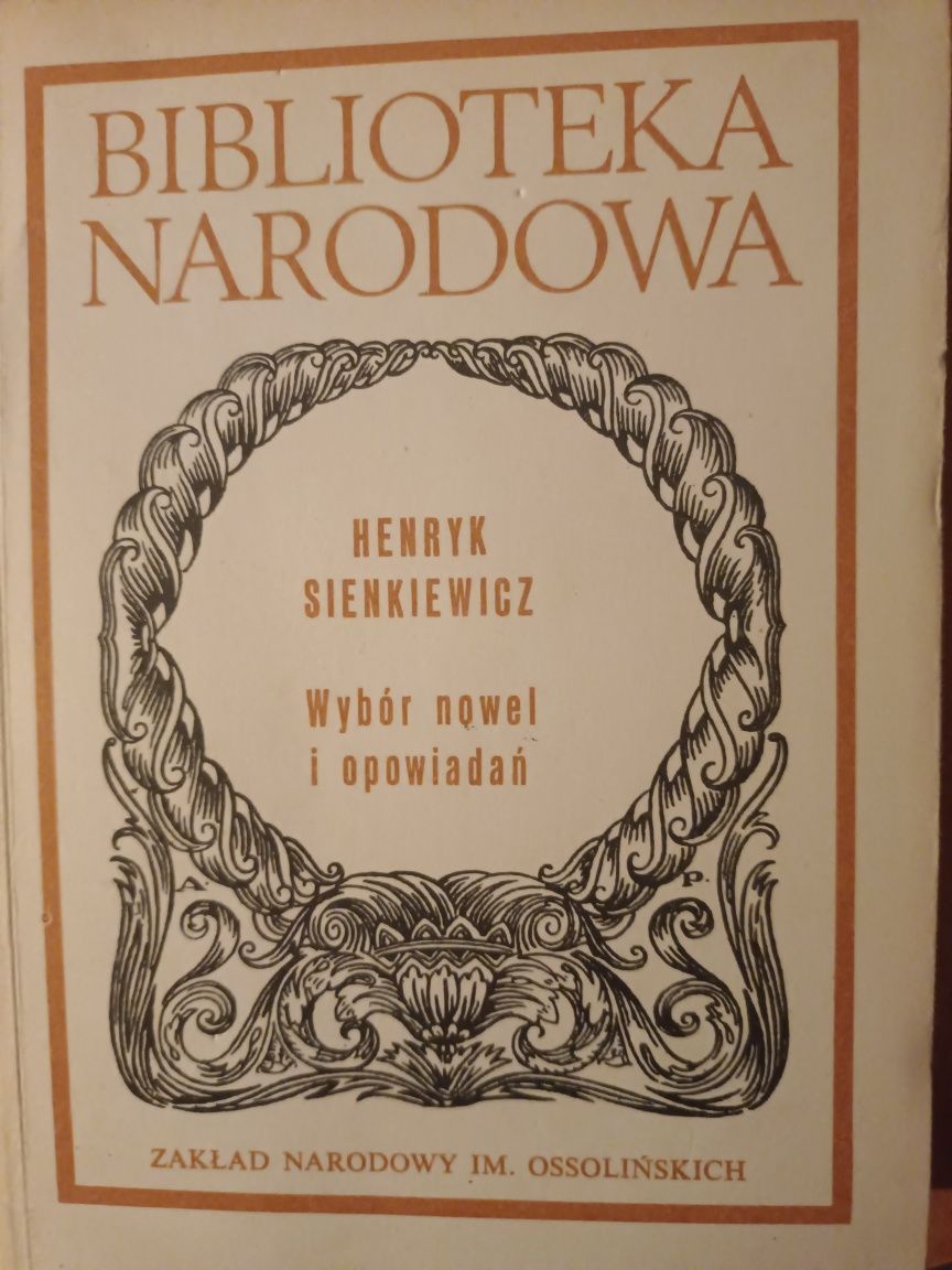 "Wybór nowel i opowiadań",  Henryk Sienkiewicz