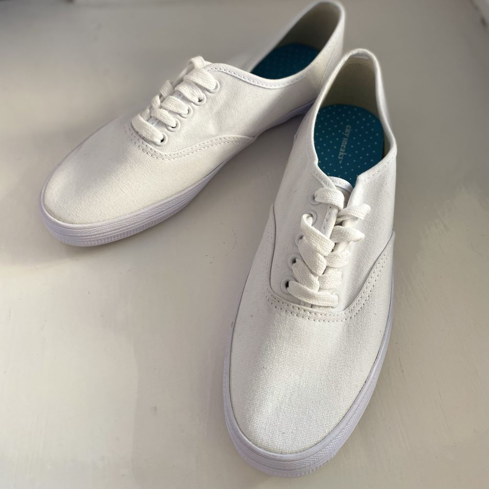 Нові кеди білі жіночі в стилі Vans тряпчані літні 37 р
