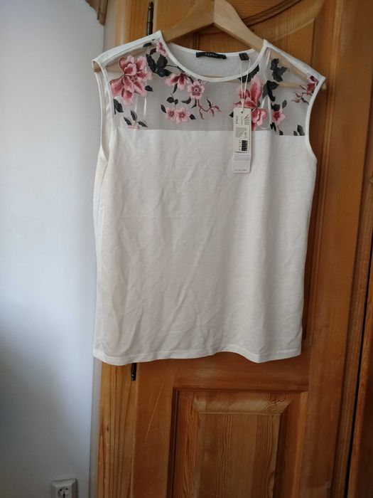 Esprit bluzka bez rękawów S krótki rękaw