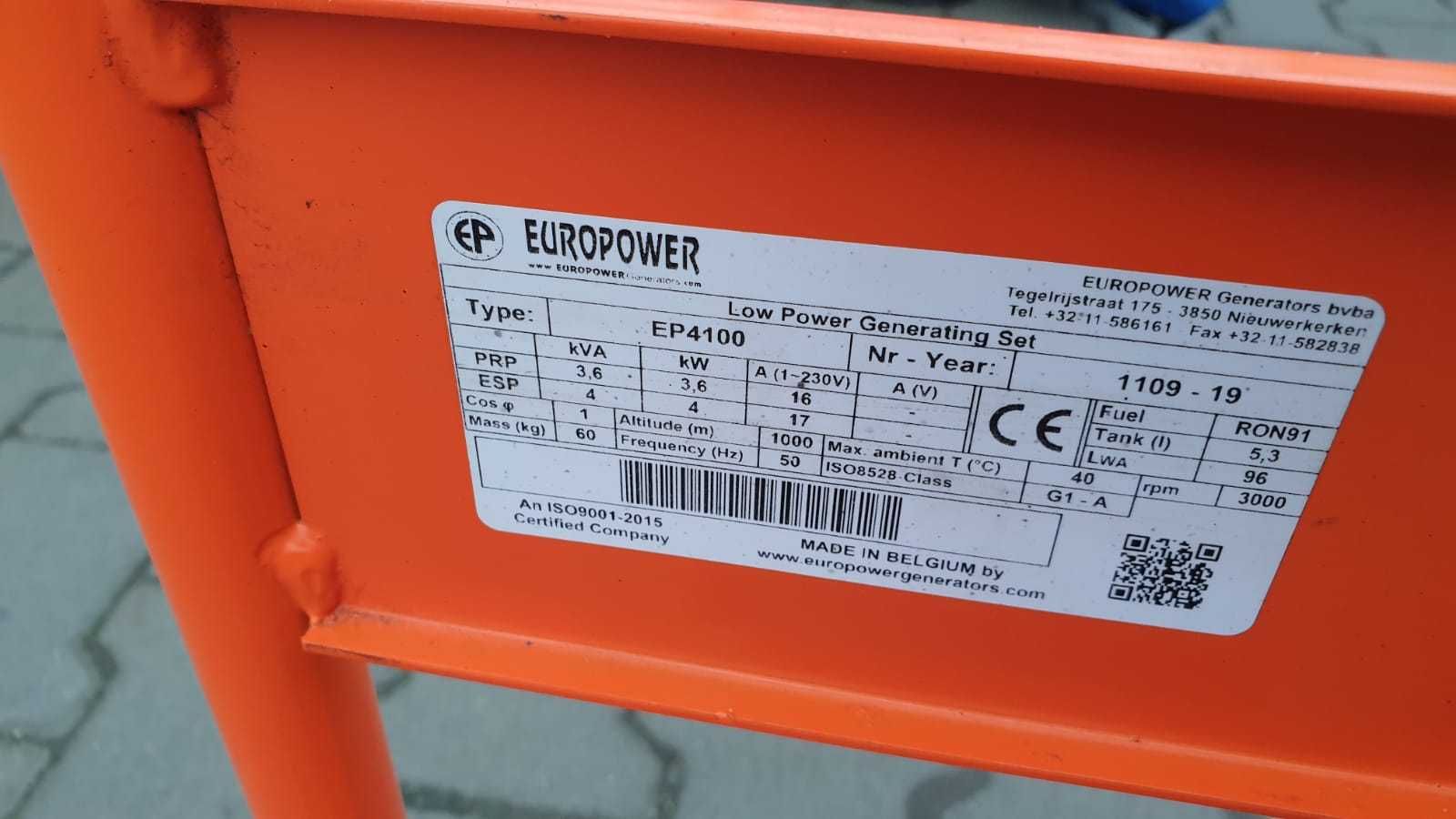 Agregat prądotwórczy Honda Europower EP 4100