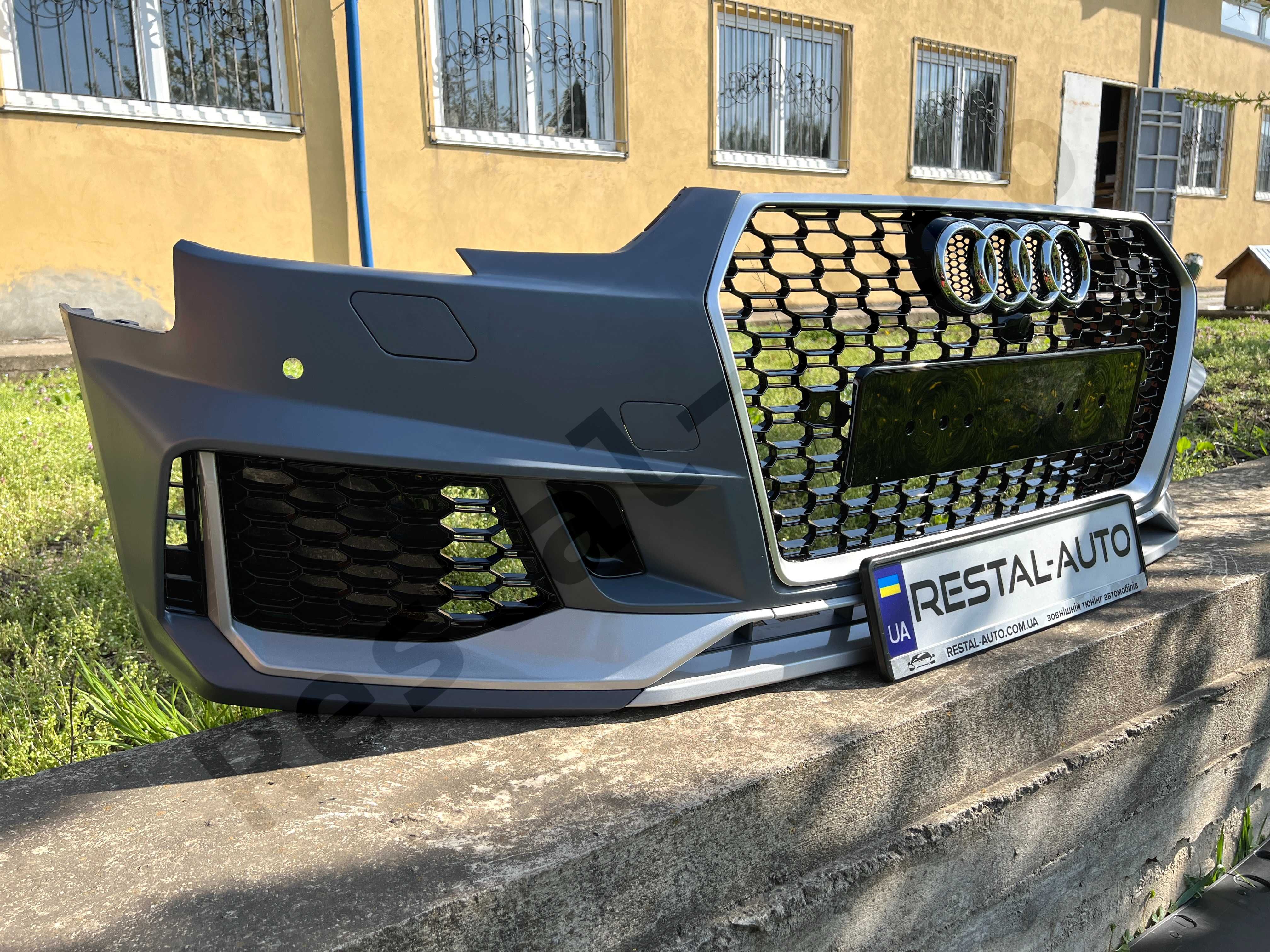 передний бампер на ауди а4 б9 стиль рс4 БАМПЕР audi a4 b9 s4 b9 rs4