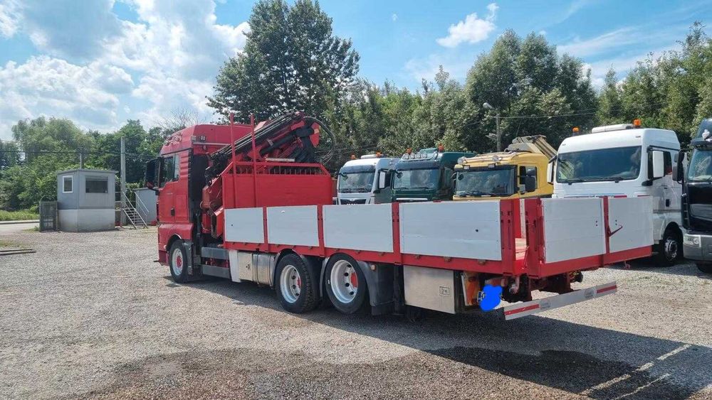 MAN TGX 28.480 HMF 4220+стріла FJ 900 26м кузов ще висувається на 1.5м