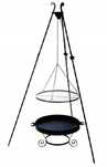 Grill trójnóg 187 cm palenisko 60 cm ruszt chromowany 60 cm wyrób Pl