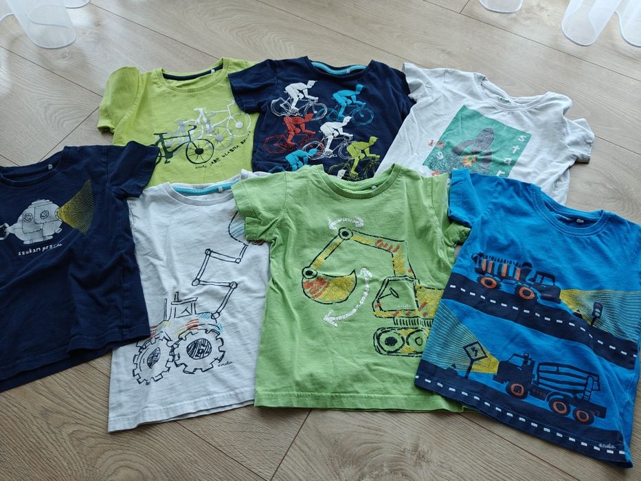 Zestaw koszulek Endo 104 koparki auta rowery