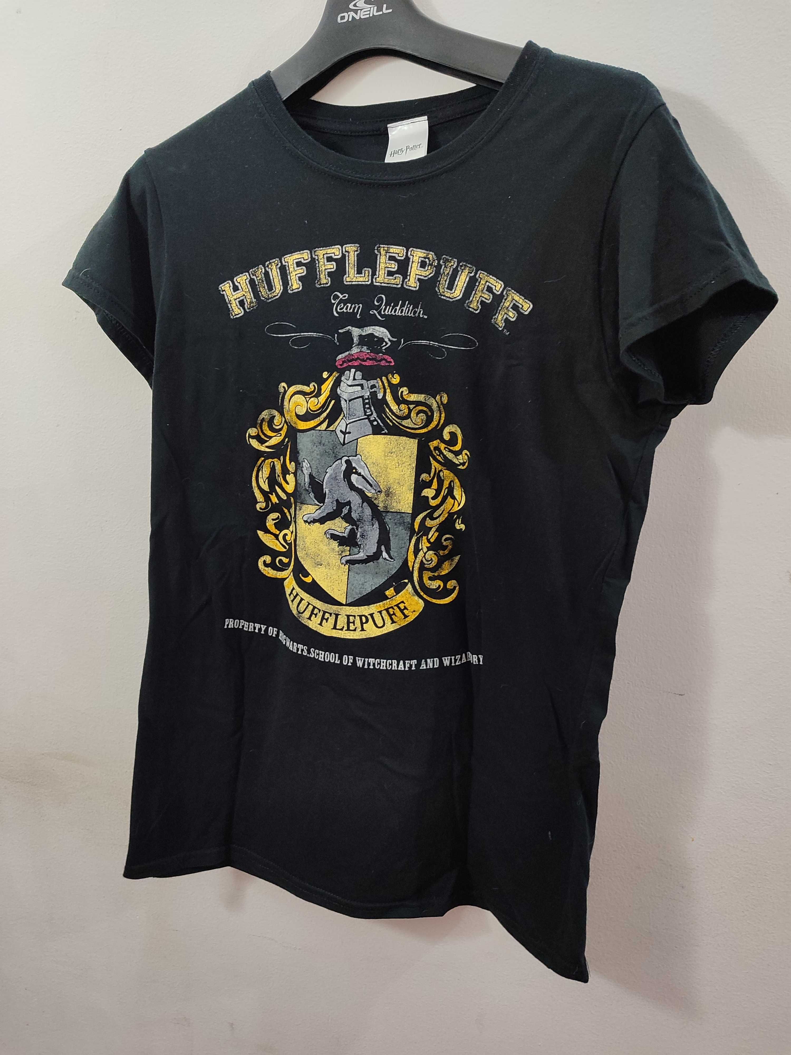 T-shirt Harry Potter equipa Quidditch Hufflepuff preto