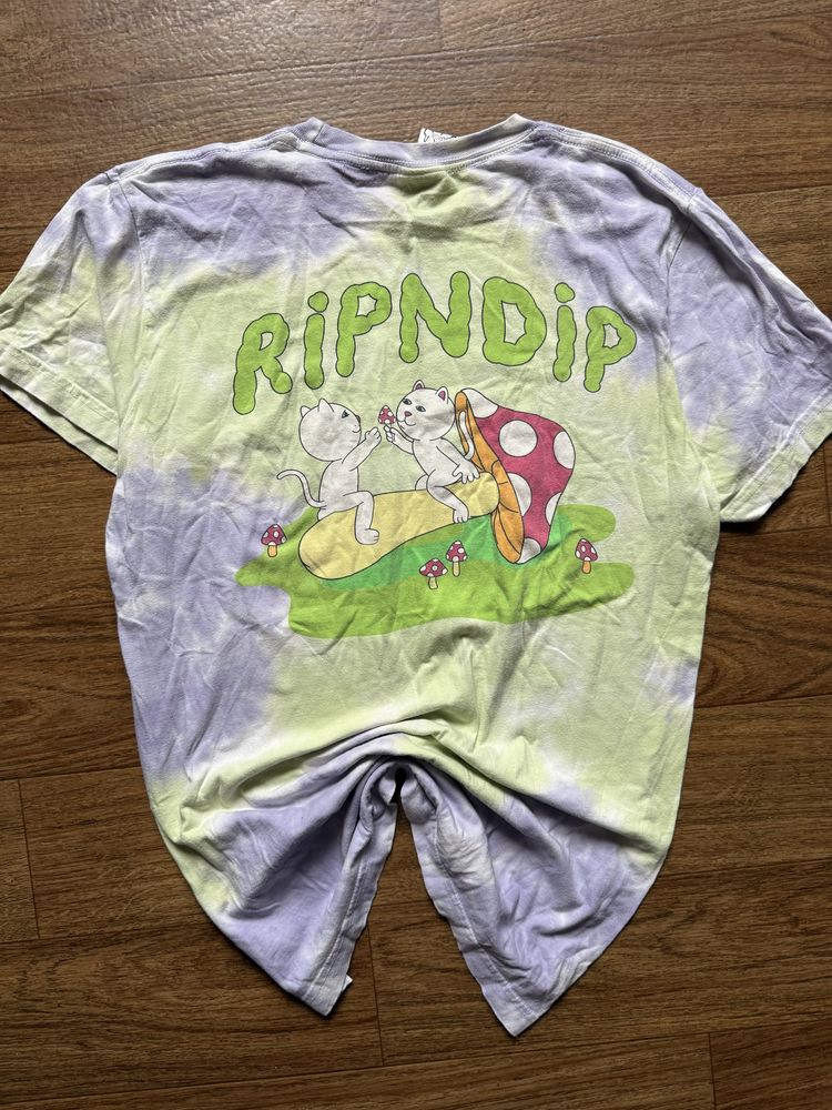 Фуболка тишка тішка реп фудболка ріпндіп ripndip tie die sk8 rap skate