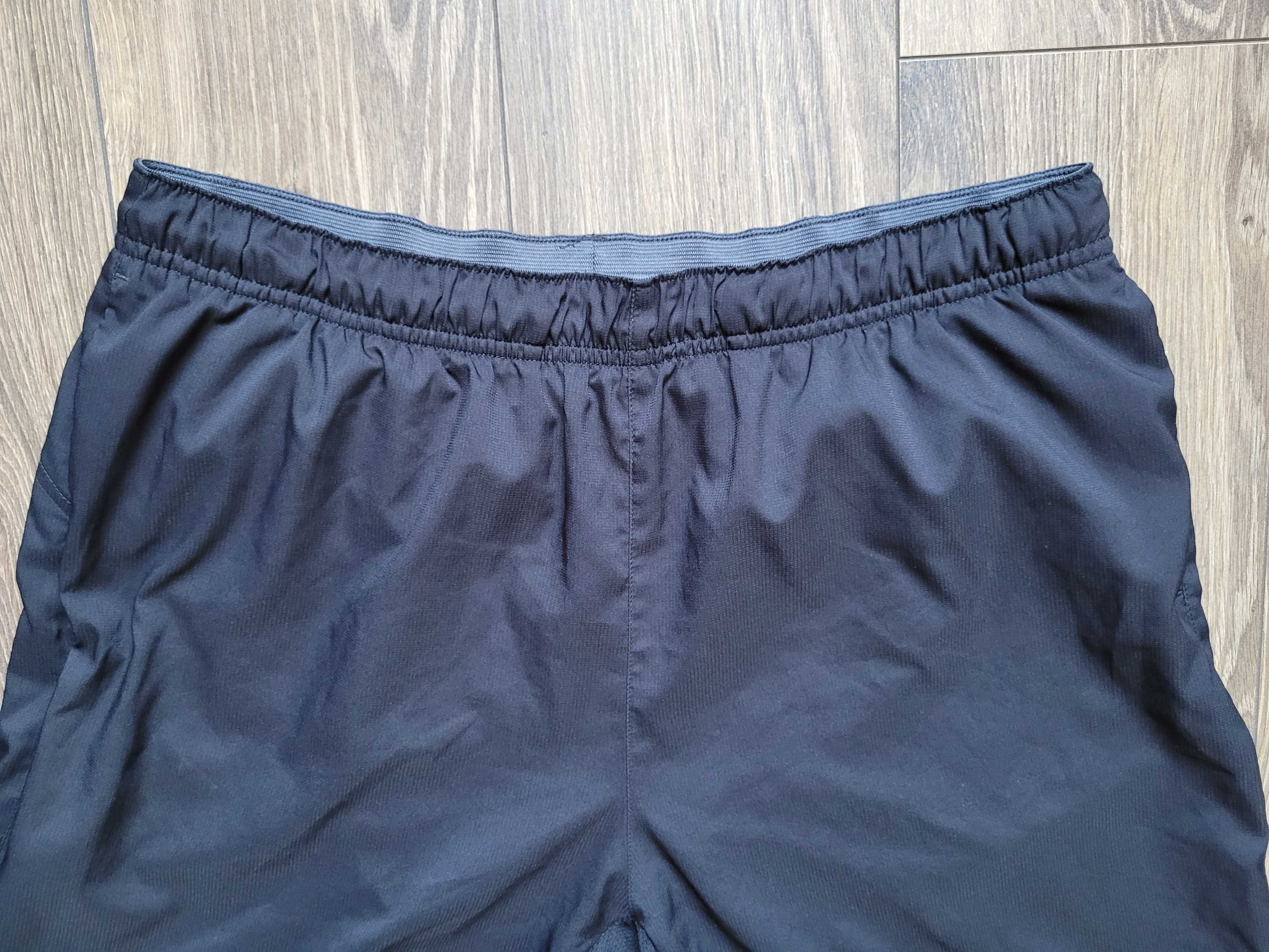 szorty H&M Sport M /  L spodenki sportowe do biegania czarne lekkie