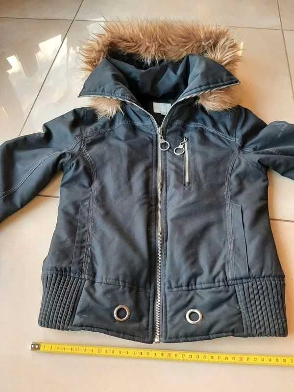 Zimowa Kurtka z kapturem oryginalna Le Coq Sportif XS