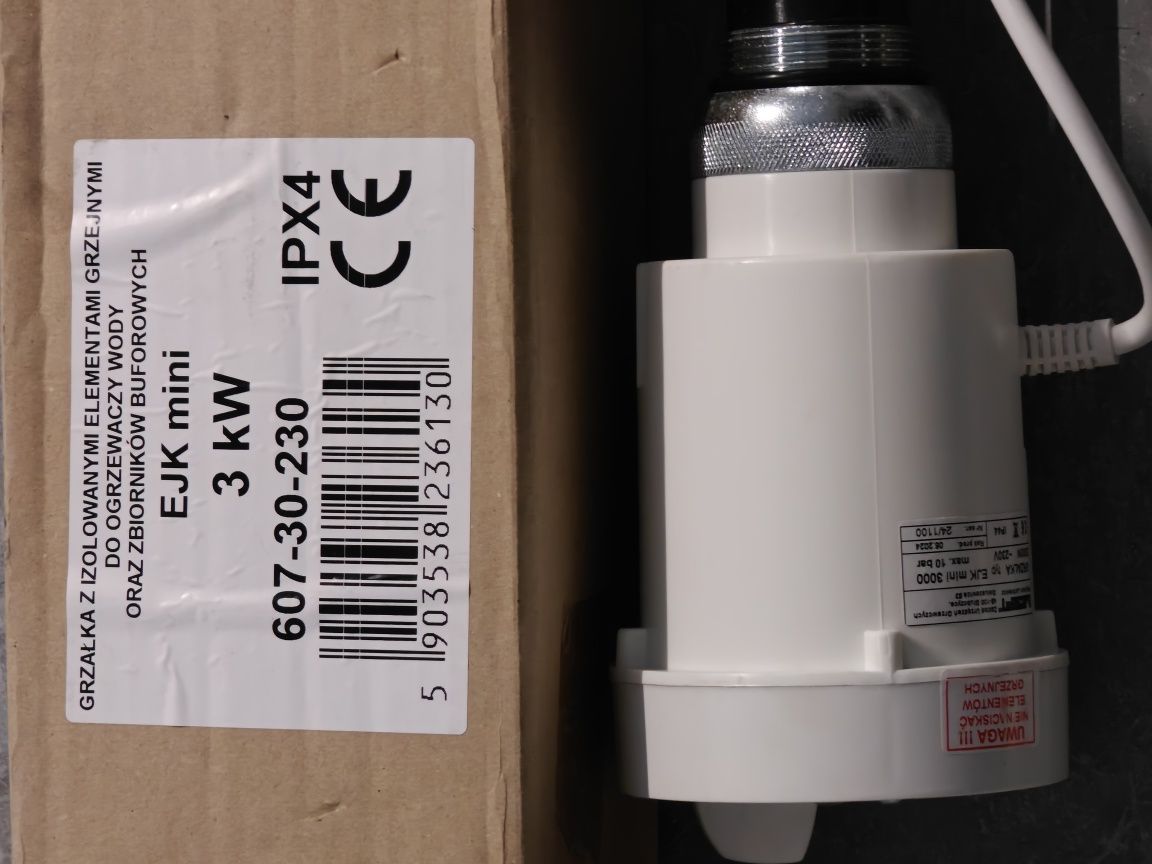 Elektryczny zespół grzewczy grzałka EJK Mini 3,0 kW 230V 6/4