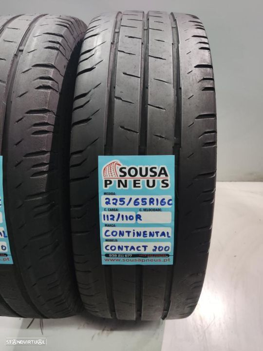 2 pneus semi novos 225-65r16c continental - oferta dos portes