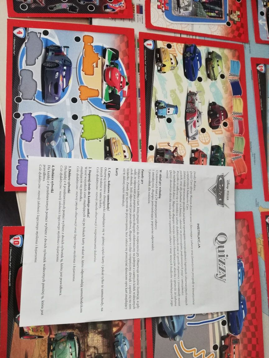 Quizzy Cars gra interaktywna. Clementoni-Disney Pixar Cars. 3-6 lat.