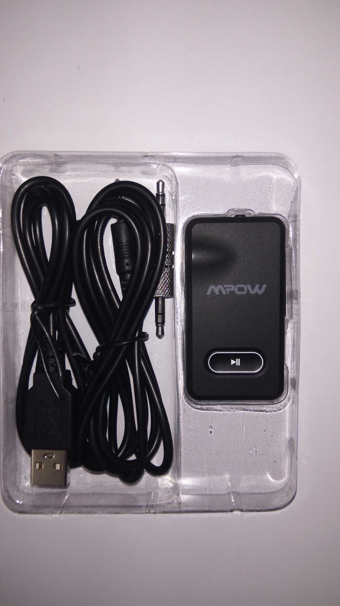 Bluetooth адаптер ресивер Mpow бездротовий приймач з мікрофоном 3.5мм