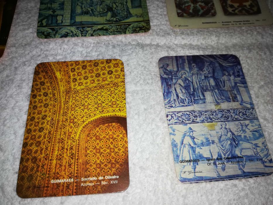 azulejos da cidade de guimarães (9 calendários) coleção 1985