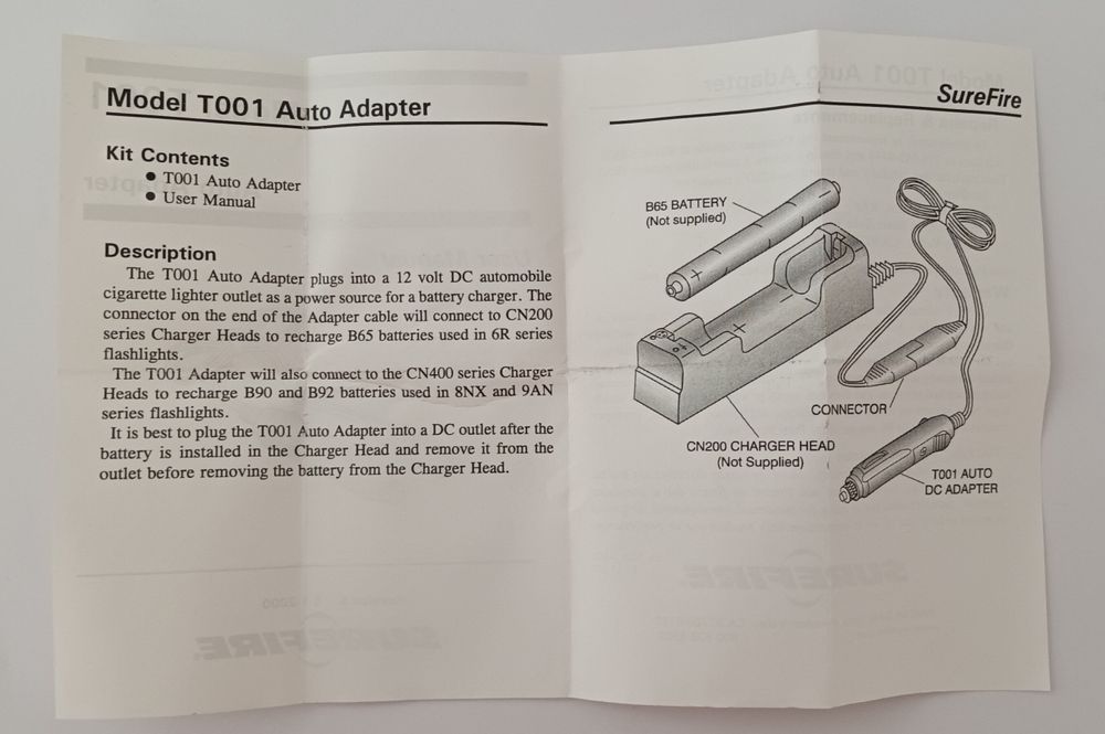 Adaptador de isqueiro para carregador pilhas modelo T001 -novo