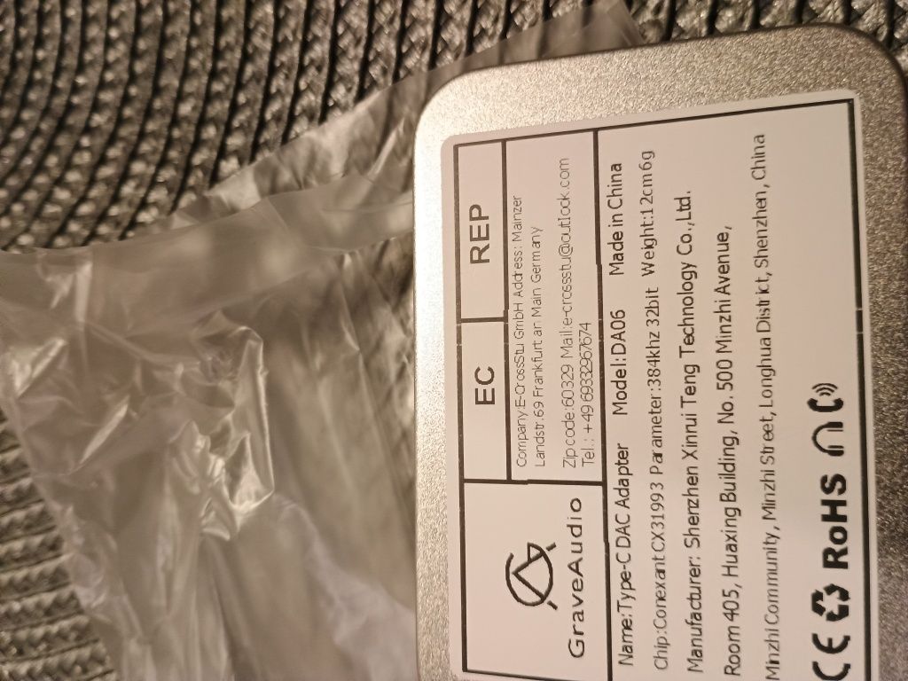 HiFi USB-DAC słuchawkowy wzmacniacz adapter typeC
