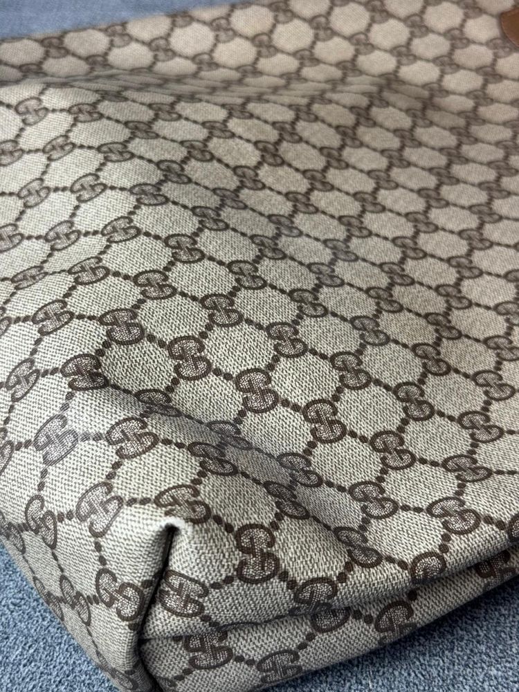 Gucci GG Supereme web sherry line tote bag